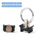 thumbnail image 4 of 12 Pack Anneau de Fixation en L Accessoires de Piste Noir G Raccord Simple avec Anneau Rond, Capacité de 4000LBS, 4 of 7