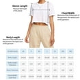 thumbnail image 7 of Women's Ideal Crop Top Round Neck Short Sleeve T-Shirt, Desert Pink, 3X-Large, 7 of 7