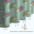 thumbnail image 6 of Cute Hedgehog Pattern Shower Curtain 72"x72" ,Bathroom Decorative Shower Curtains Set with 12 Hooks,Modern Waterproof Washable Shower Curtain, 6 of 6