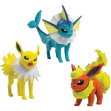 Pokemon 3-Figure Pack, Flareon, Jolteon, Vaporeon