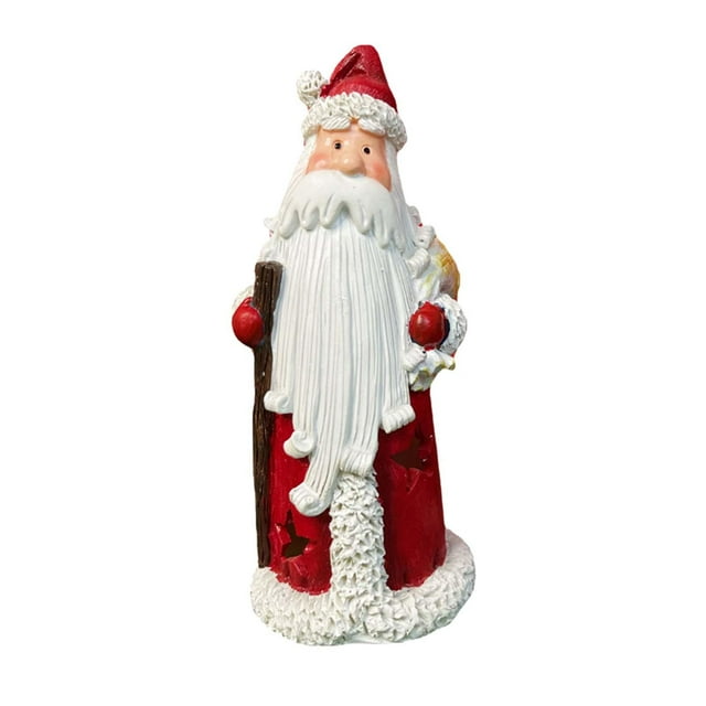 Muñeco de Papá Noel, figura navideña, decoración, delicadas figuras de estante, regalo para niños Rojo 67x67x166cm