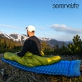 thumbnail image 6 of Serenelife Backpacking Air Mattress Self Inflating Waterproof Inflatable Camping Sleeping Mat Blue, 6 of 9