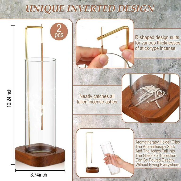 Incense Holder for Sticks [Anti-Ash Flying] with Removable