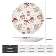 thumbnail image 2 of Daiia Floral Mushroom Printed Pattern Ceramic Plate Dinner Plates Bone China Decorative Plates with Display Stand Art Ceramic Ornaments for Wall Hanging Decoration-10in, 2 of 6