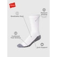 Hanes Mens XTemp Big and Tall Cushioned with Arch & Vent Crew Socks, 12 Pack