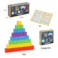thumbnail image 1 of Montessori Magic Block Puzzle Toy Spatial Logical Thinking Training Game Rainbow Stacking Blocks Math Educational Toys For Child, 1 of 7