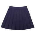 thumbnail image 3 of ZACPNCV Girls Pleated Skirt Kids School Uniform Elastic High Waist Tennis Skirts Navy 2-3 Years, 3 of 4