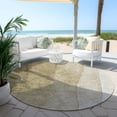 thumbnail image 6 of Addison Rugs Chantille Indoor/Outdoor Transitional Ombre Taupe Washable Round Rug, 8' x 8', 6 of 6