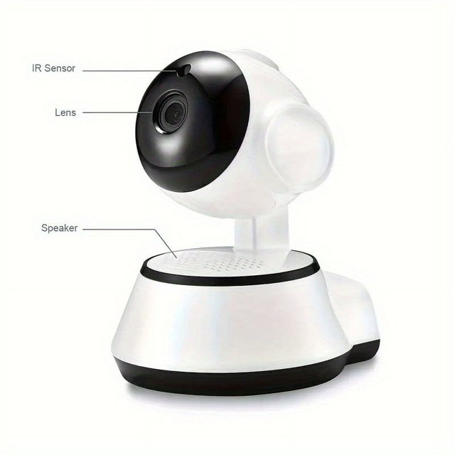Secure Your Pet's Safety with V380 1080P HD Mini Pet Baby Monitor Camera - Wireless Smart WiFi Camera with Audio Recording