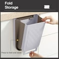 thumbnail image 4 of Kitchen Trash Can Wall Mounted Foldable Plastic Telescoping Storage Bin with Hanging Hook for Small Space, 4 of 7