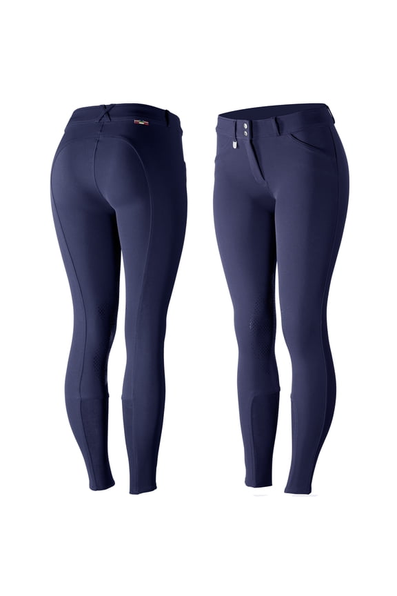 Womens Grand Prix Silicone Knee Patch Breeches