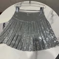 thumbnail image 4 of Tiijoy Big Girls Sparkly Sequin Pleated Skirt Party Mini A Line Skirt, Sizes 8-9, 4 of 6