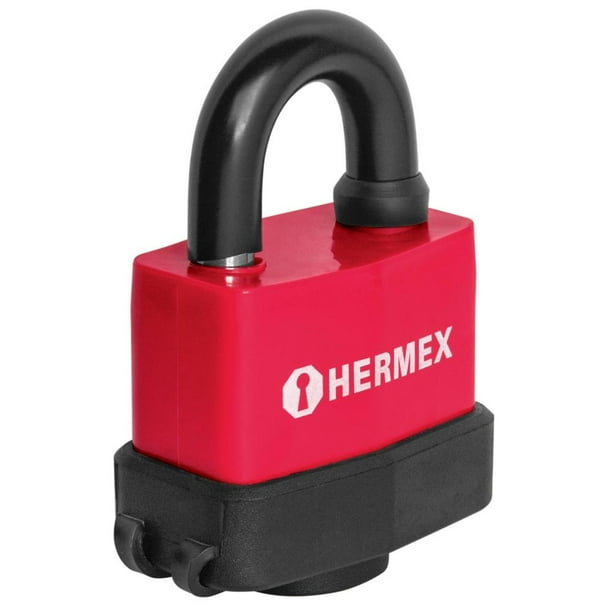 Candado de acero Hermex 50 mm CMR-50 cubierta PVC | Walmart en línea