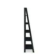 thumbnail image 6 of Linon Edson 5-Shelf Ladder Bookcase, 72" Height, Black Finish, 6 of 9