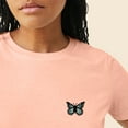 thumbnail image 5 of Dalix Butterfly Embroidered Cotton Relaxed Fit Short Sleeve Crewneck Tee Shirt Women in Terracotta M Medium, 5 of 5