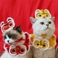 thumbnail image 2 of LingStar Pet Decorative Collar Hat Chinese New Year Nationsl Style Dress Up Costume Accessories For Cats Dogs, 2 of 9