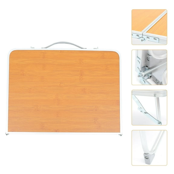 Milisten 1Pcs Small Folding Table for Computer Desk 24X16in