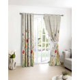 thumbnail image 3 of Spring Floral Blackout Curtains for Bedroom/Living Room, Thermal Insulated Kitchen Curtains, Botanical Colorful Summer Rustic Grommet Darkening Window Treatment Drapes 52"x84"x2, 3 of 8