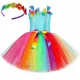 thumbnail image 3 of Disfraz de hada para niñas, vestido de tutú con purpurina y arcoíris con alas de mariposa, para fiestas de cumpleaños de Halloween y princesas, 3 of 5