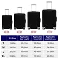 thumbnail image 2 of Unique Bargains High Elasticity Luggage Cover for Suitcases Bags Black Extra Large, 2 of 5