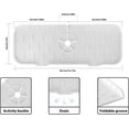 thumbnail image 2 of HAHDAXIA 2 Pcs White Silicone Faucet Handle Drip Catcher Tray - Drip Catcher for Sink Faucet \u2013 Kitchen Faucet Drip Mat - Sink Faucet Splash Guard - Faucet Pad - Counter Faucet Mat - Sili, 2 of 7
