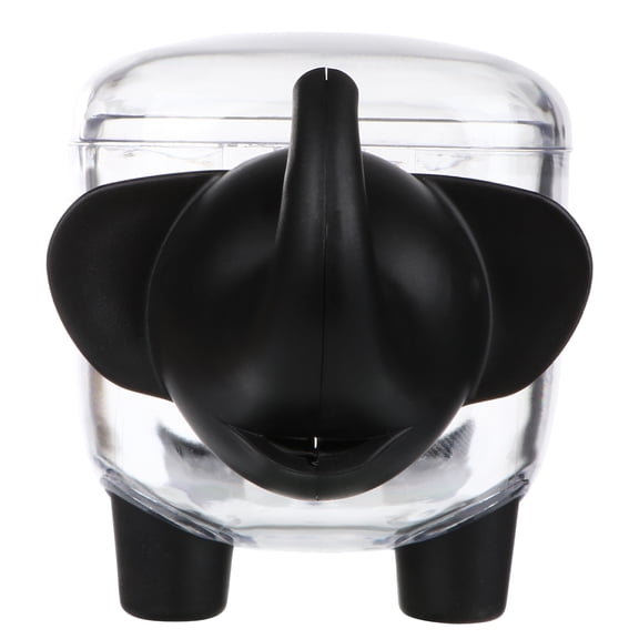 ELAYARD Portable Black Storage Box with Clear Plastic Lid, Organizer Container for Home, Office, and Small Items