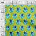 thumbnail image 2 of oneOone Polyester Spandex Lime Green Fabric Asian Block Craft Projects Decor Fabric Printed By The Yard 56 Inch Wide, 2 of 4