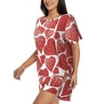 thumbnail image 2 of Lsque Hearts Women's Short-Sleeved Pajama Set - 2 Piece Soft and Lightweight Sleepwear Set-4X-Large, 2 of 9