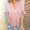 Pink, variant on Drovellove Plus Size Women's V Neck Knit Cardigan with Button Front and Hollow Details - Casual Long Sleeve Open Front Sweater for Spring and Summer
