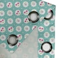 thumbnail image 4 of Ambesonne Seafoam Grommet Curtain, Cherry and Flowers, 50" x 84", Sea Green Dark Coral, 4 of 6