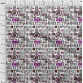 thumbnail image 4 of oneOone Cotton Cambric Purple Fabric Medical Doodle Sewing Material Print Fabric By The Yard 56 Inch Wide, 4 of 4