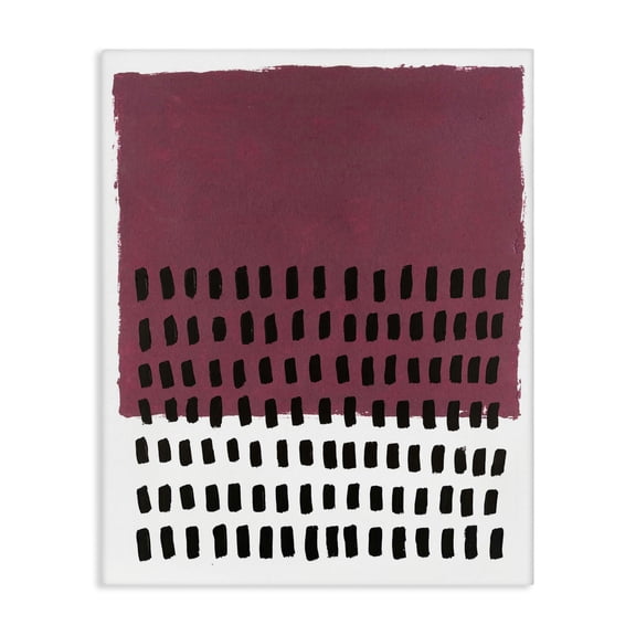 Stupell Industries Mid-Century Red Dotted Pattern Canvas Art, 16 x 20, by Michael Willett