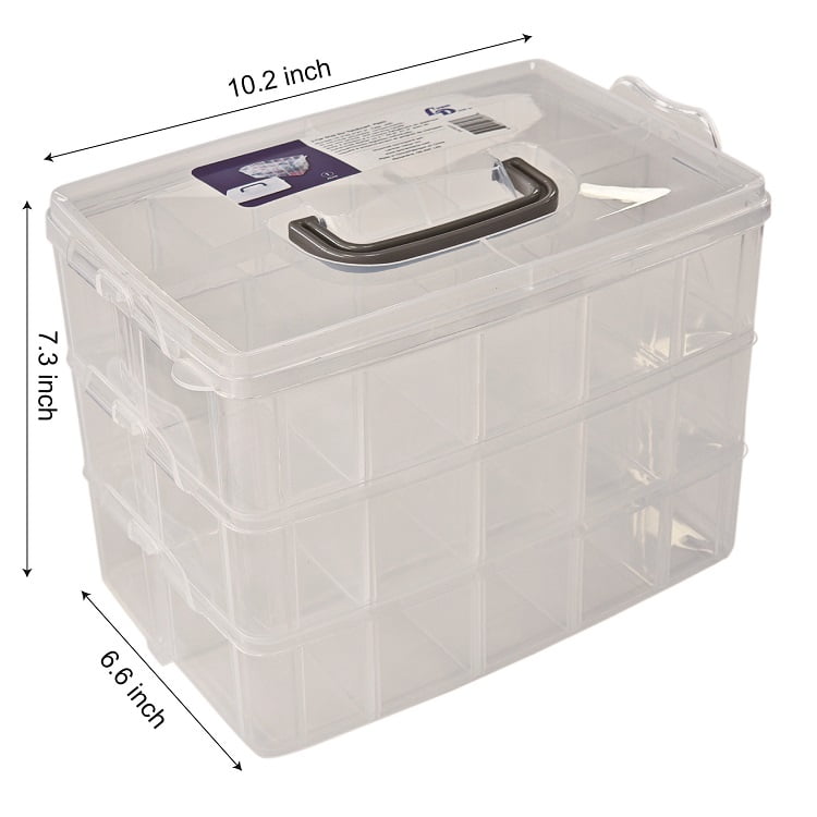 Lerman Decor Boîte de rangement pour artisanat F-LERMAN DÉCOR BOITE A OUTILS