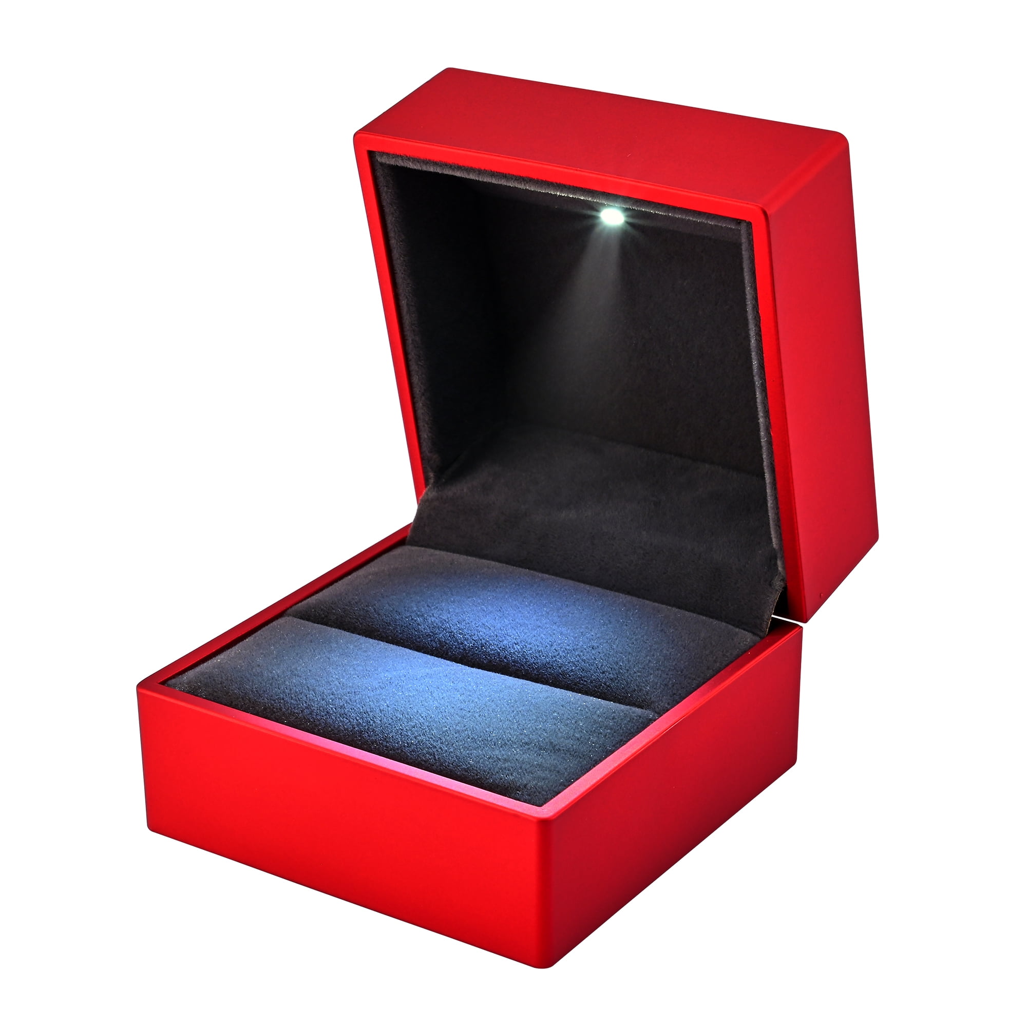 LED Ring Box Jewelry Wedding Engagement Proposal Lighted Ear