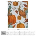 thumbnail image 4 of ARISTURING Pumpkins Leaves Harvest Flannel Blanket - Soft Plush Blankets for All Seasons - Exquisite Gifts 50x60in, 4 of 6