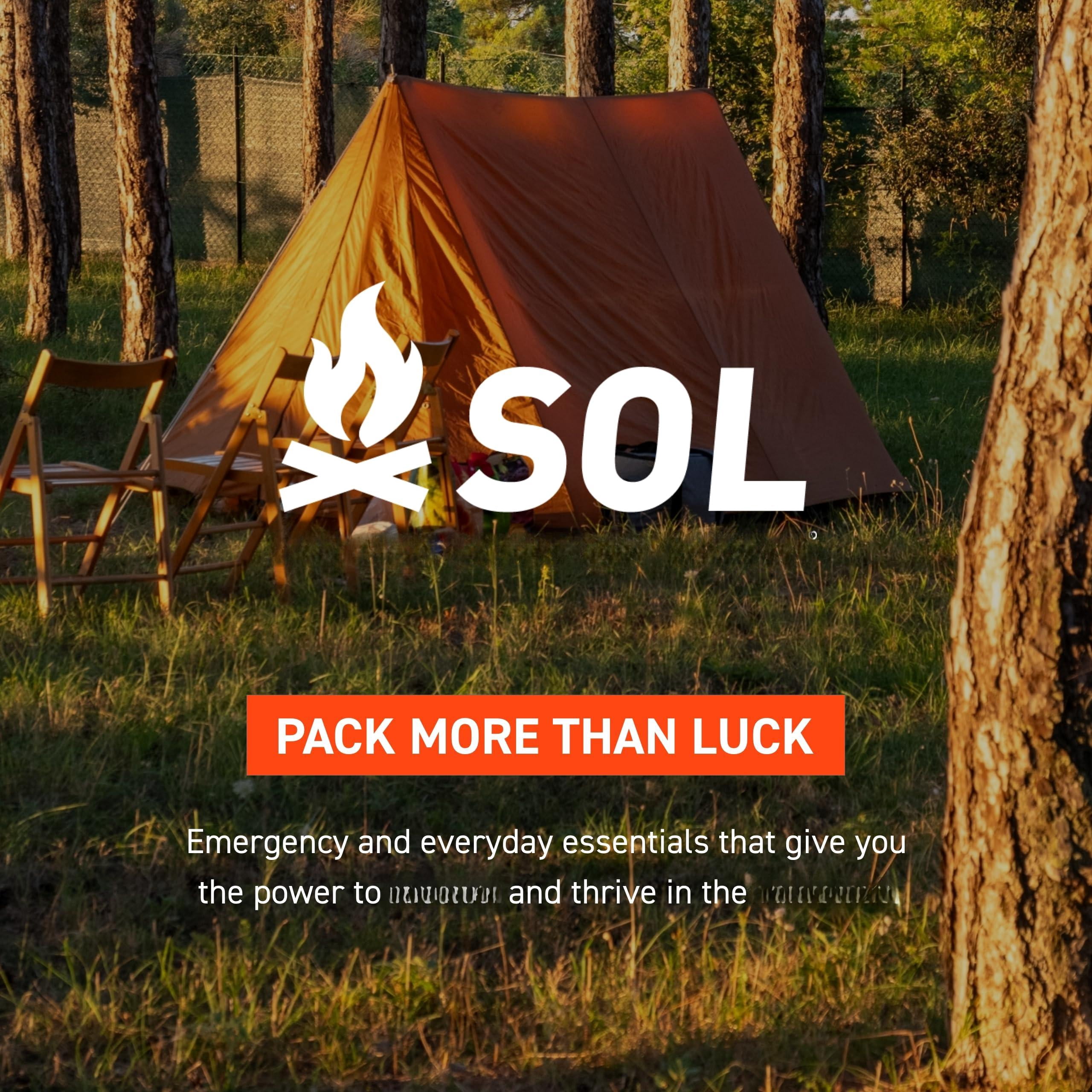 Survive Outdoors Longer 90% Emergency Bivvy - Comes With Whistle & Tinder Paracord Drawstring Add To Kit Hiking Gear Waterproof  Windproof Tear-resistant