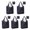Purple Halloween Ghost, variant on 5 Pack Foldable Shopping Bag,Purple Halloween Ghost Pumpkin Skull Pattern Reusable Grocery Bags with Pockets,Large Reusable Tote Bags with Handles Waterproof & Lightweight
