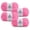 Pink, variant on Big Twist Plush 4 Pack Super Bulky Polyester Yarn, Electric Pink, 153 yd, 10.5 oz