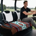 thumbnail image 5 of Uourmeti Geometric Golf Cart Seat Covers Clean, for Sports, Golf Accessories, Compatible with 2-Passenger Seats Carts Club Car, 5 of 8