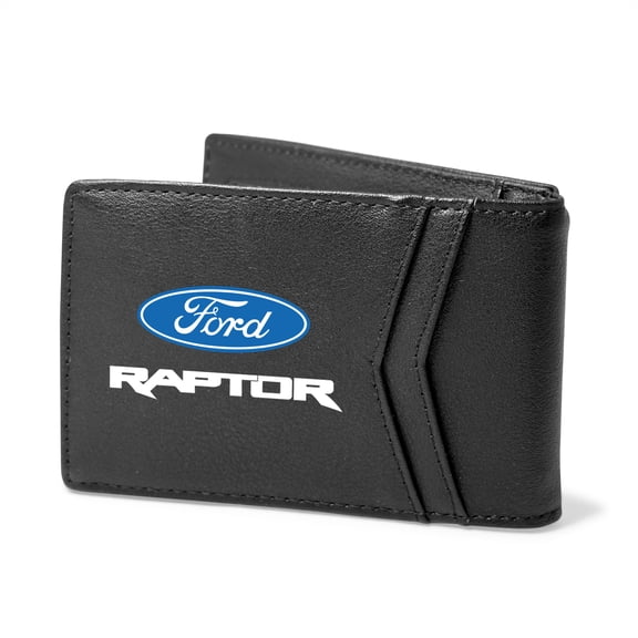 Ford F-150 Raptor Black PU Leather Slim RFID Resistant Bi-fold Men Wallet