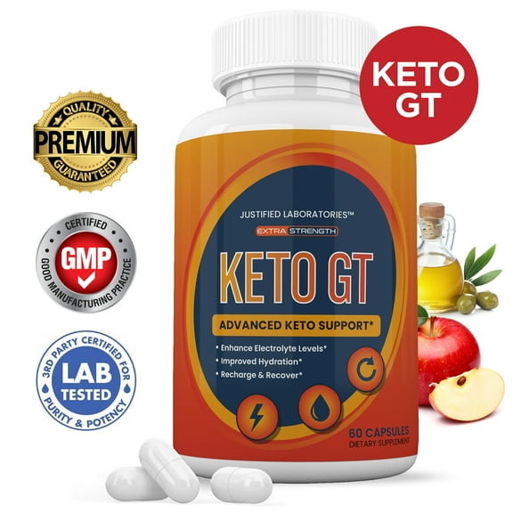Keto GT ACV Pills 1275mg Alternative to Gummies Dietary Supplement 60 Capsules