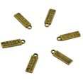 thumbnail image 5 of Colgante de bronce Antiguo Sunnimix rectángulo hecho con Amor 50pcs, 5 of 5