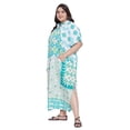 thumbnail image 4 of Oussum Women's Button Kaftan Dresses Printed Long Adjustable Summer Maxi Dress with Pocket, 4 of 8