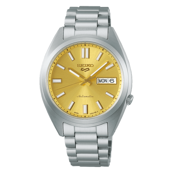 Seiko 5 Sports Golden Sunray Dial Automatic Stainless Steel SRPL59