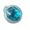 B001- Blue, variant on Novelty Squeeze, Stress Ball Squeeze, Ball, Relaxation Relief Items for Student, Light Green Handmade Apple Shaped Non-Bouncy Putty Filled Design, Pvc Protective Case, 2.8X2.8X2.8