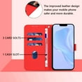 thumbnail image 5 of Allytechgroup Credit Card Holder Kickstand Shockproof PU Leather Wallet Flip Cover Cell Phone Case for Samsung Galaxy Note 20, Red, 5 of 8