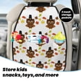 thumbnail image 5 of Naloa Colorful maple leaf owl 2Pcs Anti-Kick Back Seat Cover Kick Mat, Car Seat Protector with 3 Storage Pockets, 5 of 8