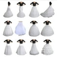 thumbnail image 3 of URTERYSER Crinoline Underskirt Petticoat Floor Length for Women Bridal Dress Vintage Gown White Hoop Skirt Multiple Styles White 3, 3 of 3