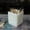 Light Green Onyx, variant on Natural Rosso Levanto Marble Square Storage Container for Toothbrush/Makeup Brush/Pens, Countertop Organizer Bathroom