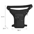 thumbnail image 2 of Bolsos de cintura de cadera para hombre bolso de viaje táctico impermeable bolso deportivo informal de cuero PU, 2 of 7